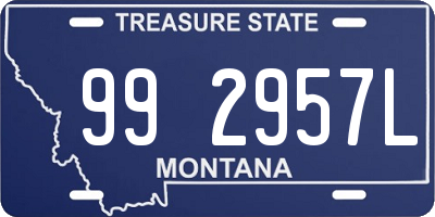 MT license plate 992957L