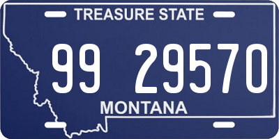 MT license plate 992957O