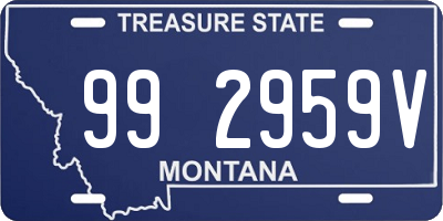 MT license plate 992959V