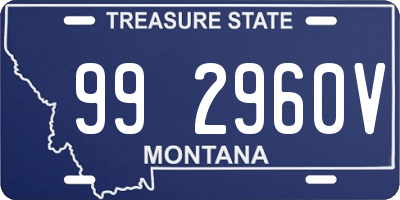 MT license plate 992960V