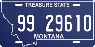 MT license plate 992961O