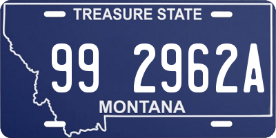 MT license plate 992962A