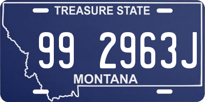 MT license plate 992963J