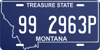 MT license plate 992963P