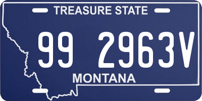 MT license plate 992963V