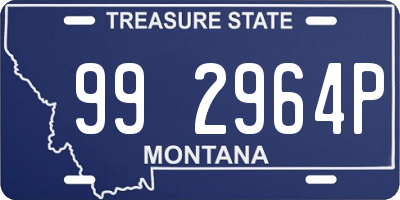 MT license plate 992964P