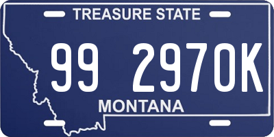 MT license plate 992970K