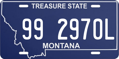 MT license plate 992970L