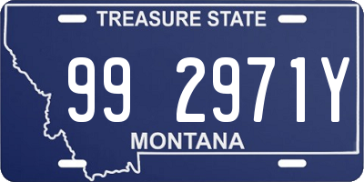 MT license plate 992971Y