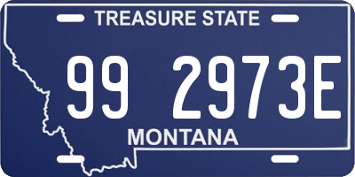 MT license plate 992973E