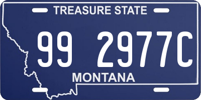 MT license plate 992977C