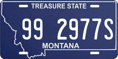 MT license plate 992977S