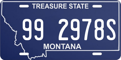 MT license plate 992978S