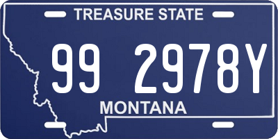 MT license plate 992978Y