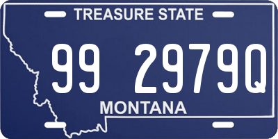 MT license plate 992979Q