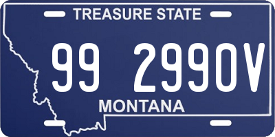 MT license plate 992990V