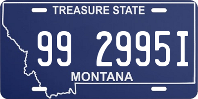 MT license plate 992995I