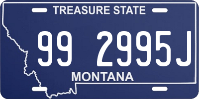 MT license plate 992995J