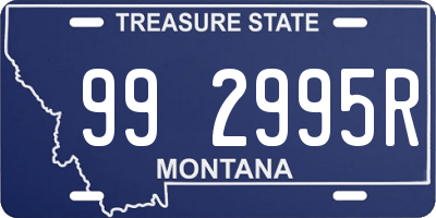 MT license plate 992995R