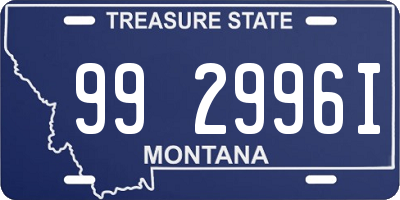 MT license plate 992996I