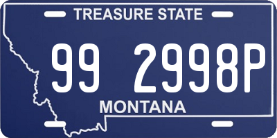 MT license plate 992998P