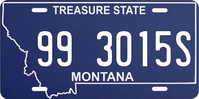 MT license plate 993015S