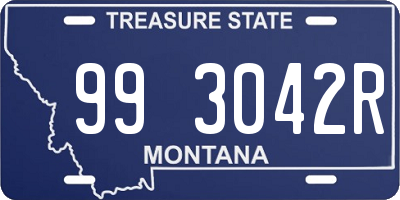 MT license plate 993042R