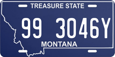 MT license plate 993046Y