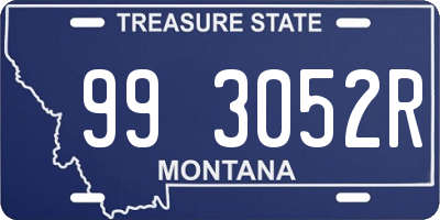 MT license plate 993052R