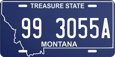 MT license plate 993055A