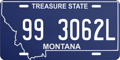 MT license plate 993062L