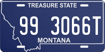 MT license plate 993066T