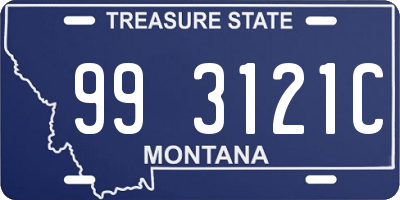 MT license plate 993121C