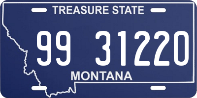 MT license plate 993122O