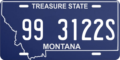 MT license plate 993122S