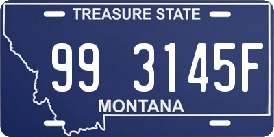 MT license plate 993145F