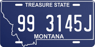 MT license plate 993145J