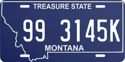 MT license plate 993145K