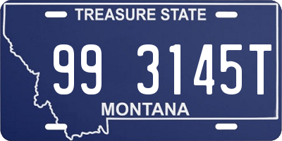 MT license plate 993145T