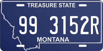 MT license plate 993152R