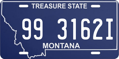 MT license plate 993162I