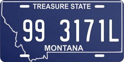 MT license plate 993171L