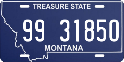 MT license plate 993185O