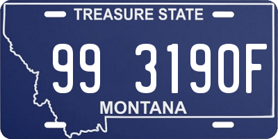 MT license plate 993190F