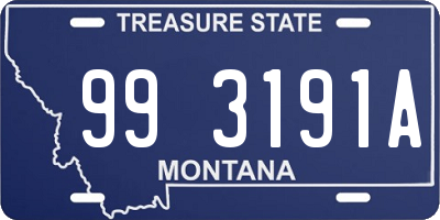 MT license plate 993191A