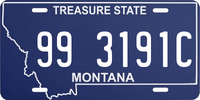 MT license plate 993191C