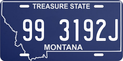 MT license plate 993192J