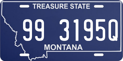 MT license plate 993195Q