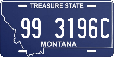 MT license plate 993196C