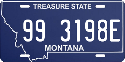 MT license plate 993198E